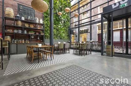 Phối hợp hoa văn để chia khu vực lát nền